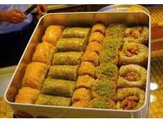 Multilayered Flaky Pastry With Walnuts, Pistachios Etc